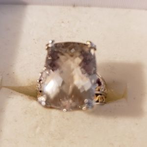 Stunning 11Carat White Topaz Ring